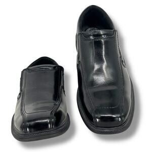 NUNN BUSH Slip Resistant Comfortable Walking Shoes Black Leather Loafers 11.5M